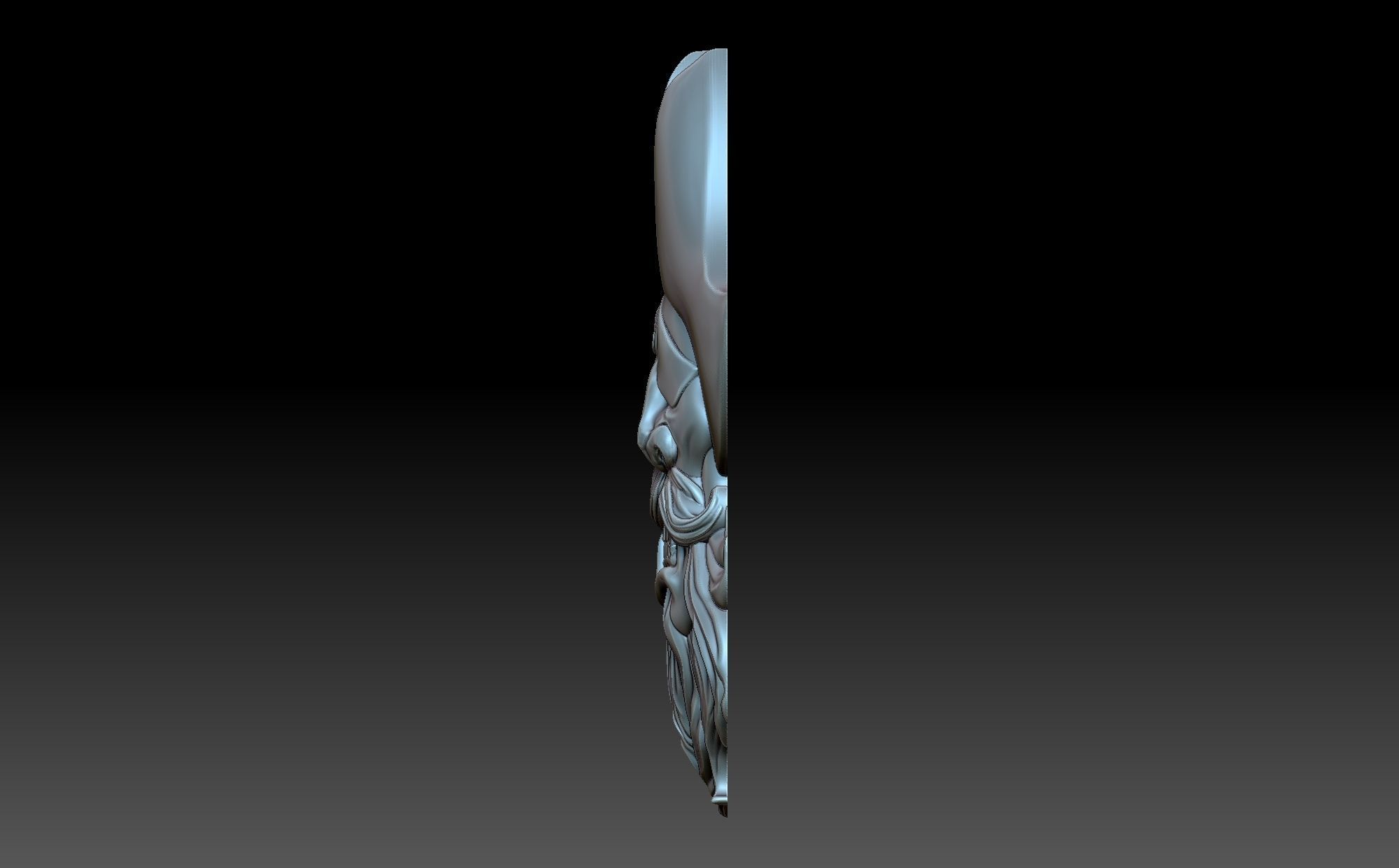 Pirate head 3D print model_3