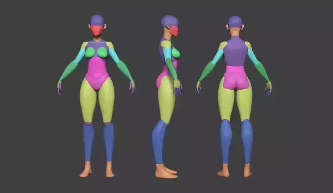 Stylized Female Basemesh