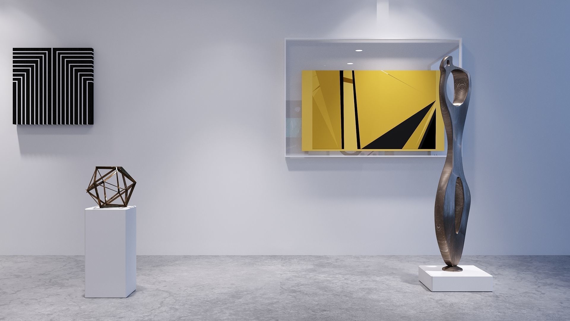 Interior Scene 05 - Art Gallery 3D model_5