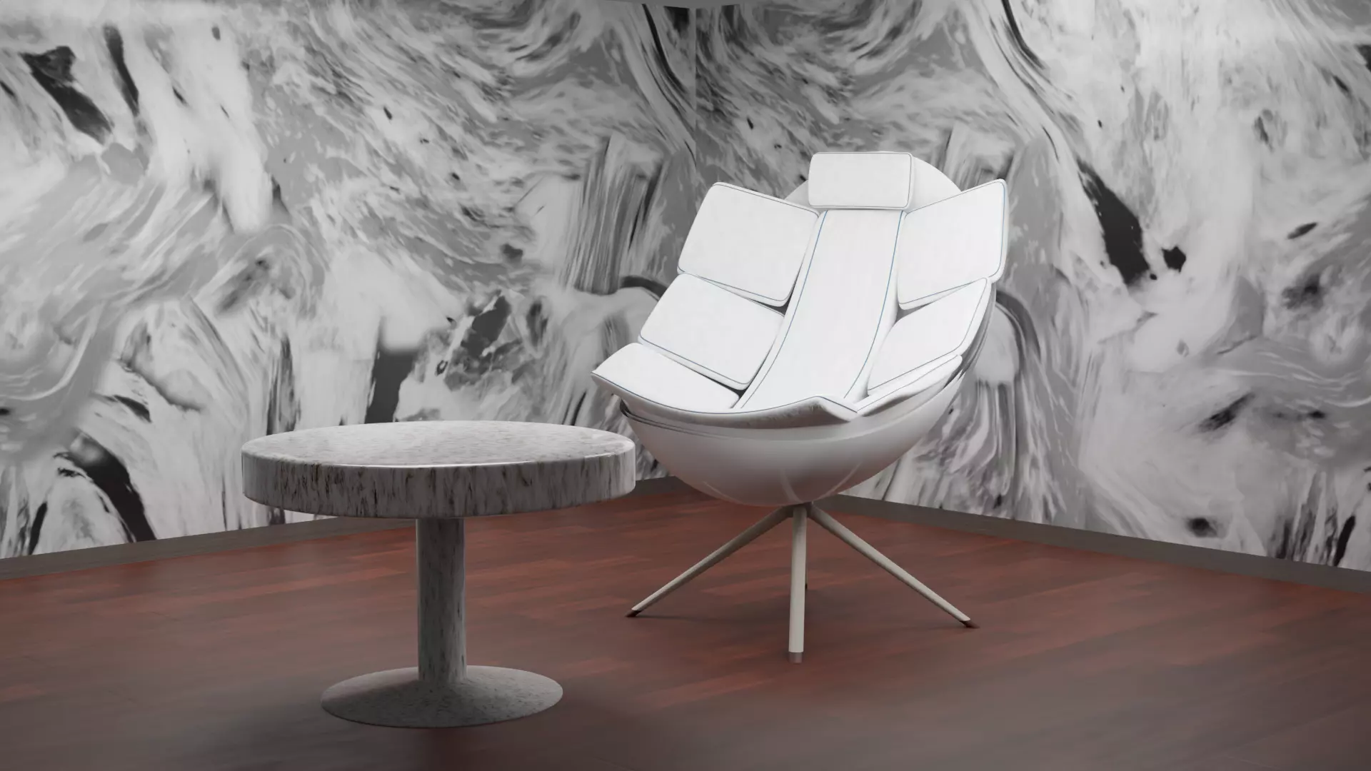 Modern chair  3D model_0