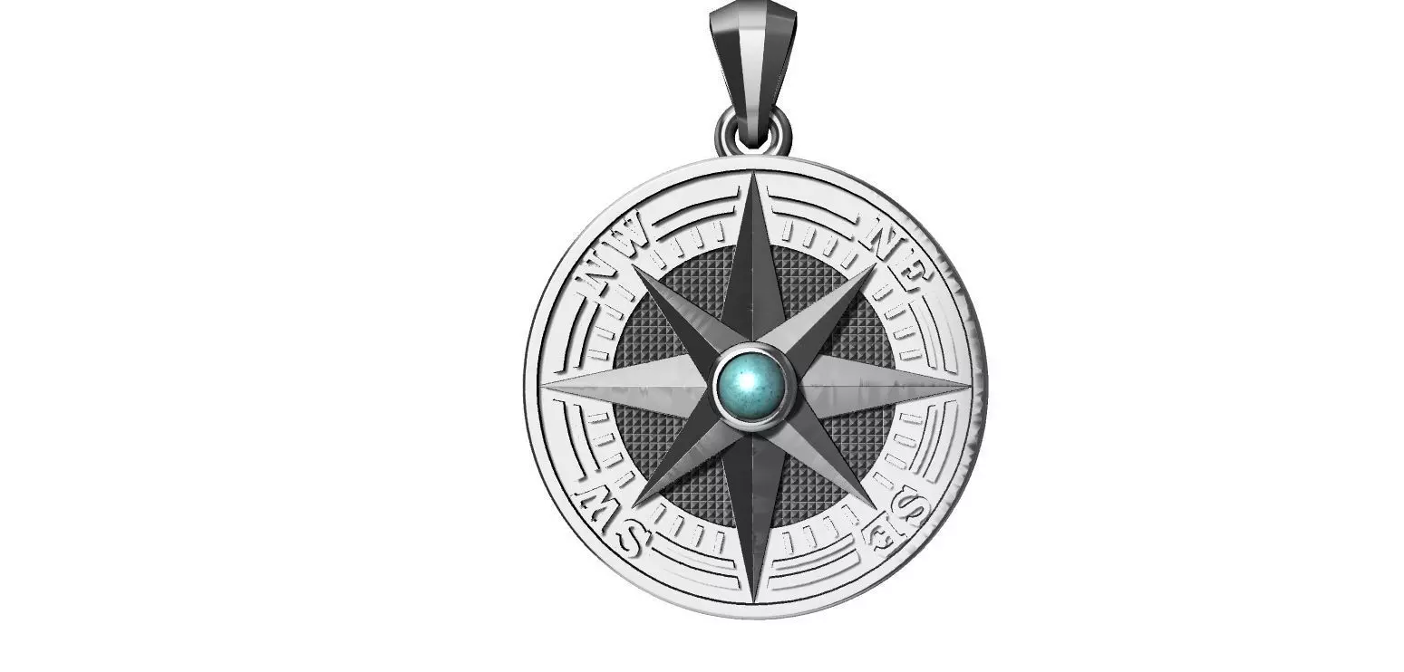 Compass Pendant - Bussola 3D print model