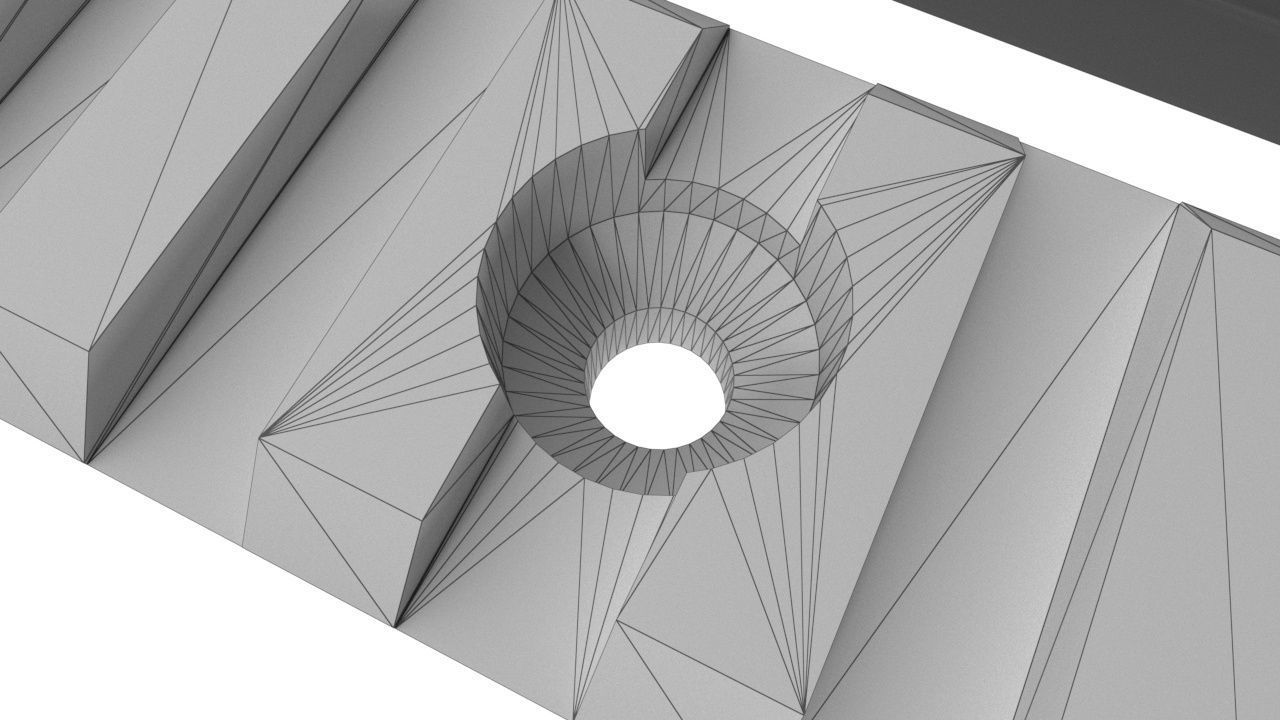 Picatinny Rail pack 3-5-9-12 Slots 3D model_10