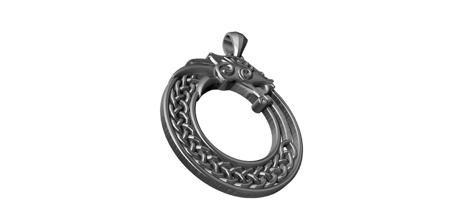 Celtic Dragon  3D print model_21