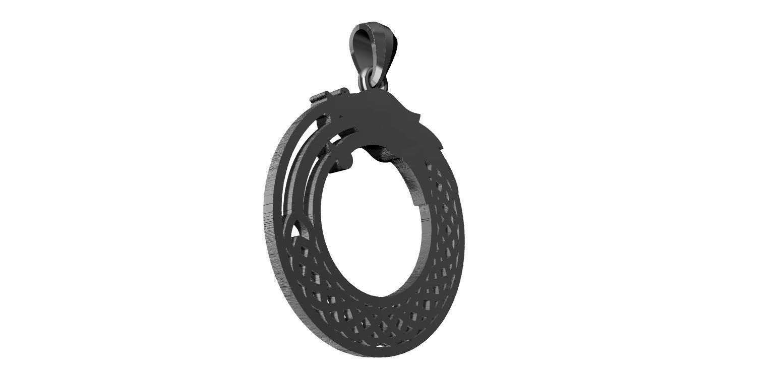 Celtic Dragon  3D print model_9