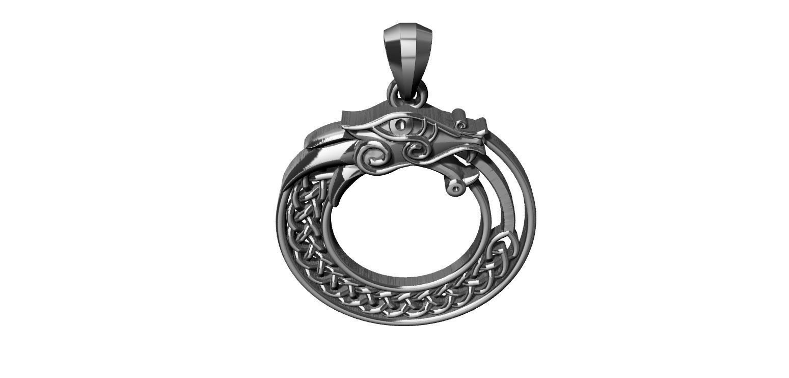 Celtic Dragon  3D print model_18