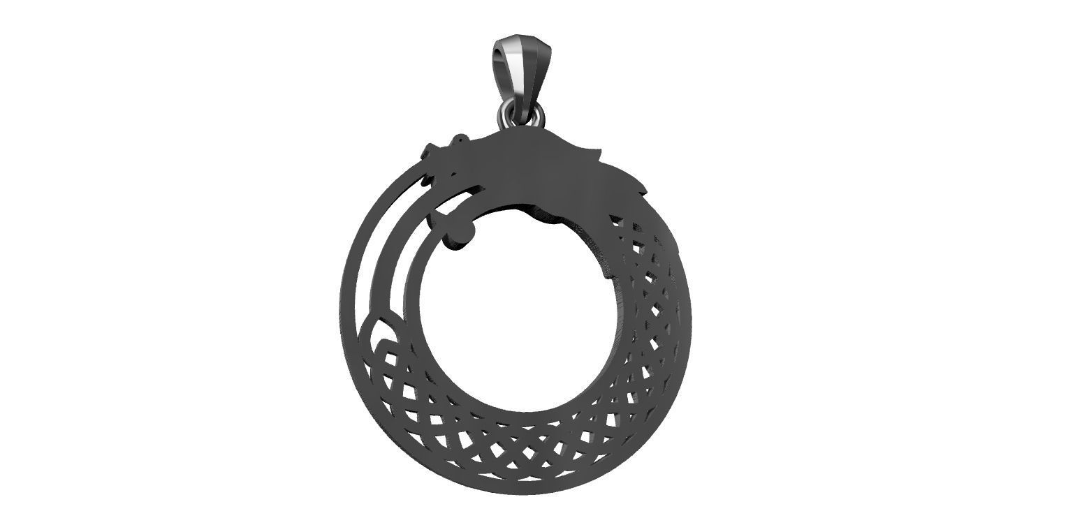 Celtic Dragon  3D print model_10