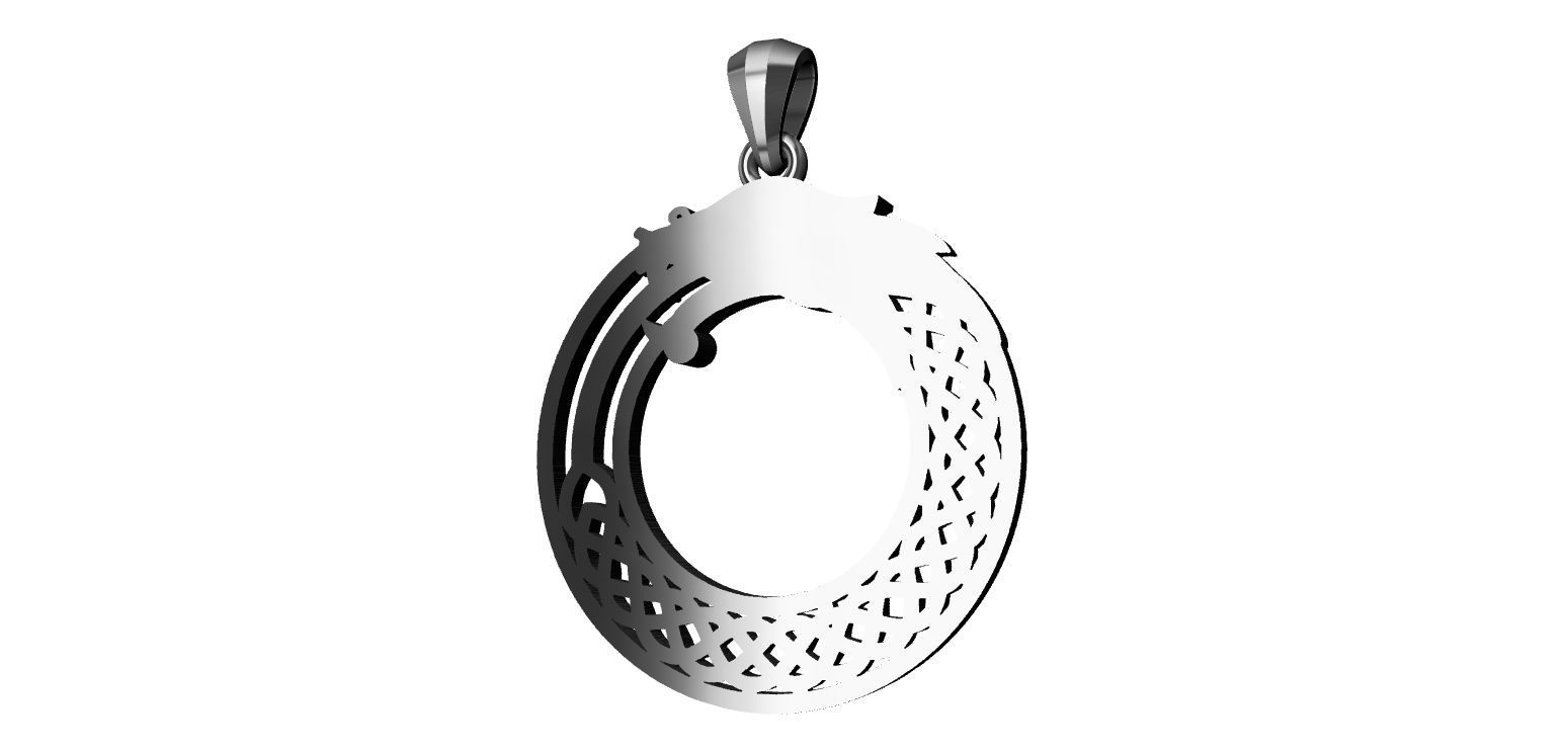 Celtic Dragon  3D print model_11