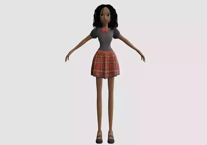stylized black girl 