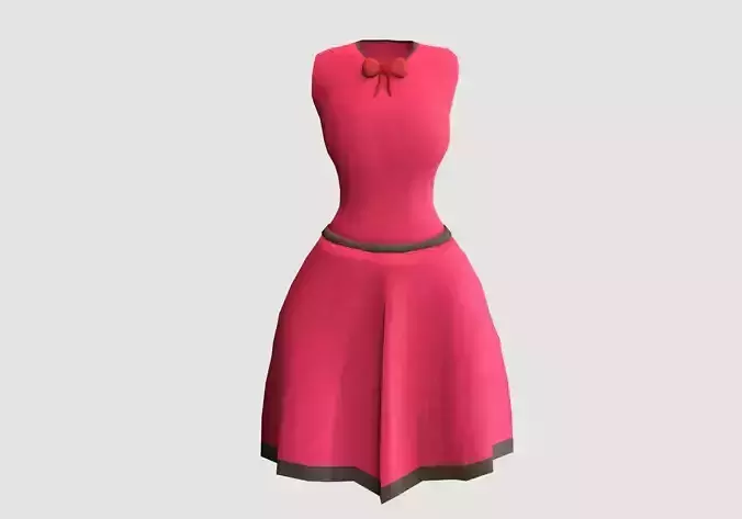 pink classic dress 