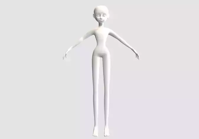 female cartoon body 
