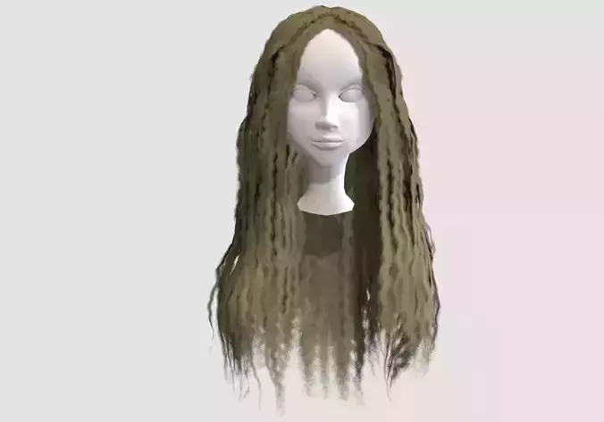 curly blond hairstyle