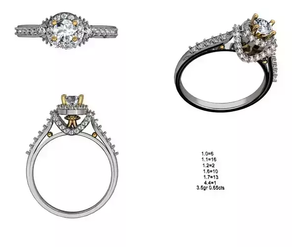 Women Solitaire Ring 018