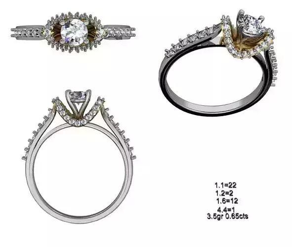 Women Solitaire Ring 019