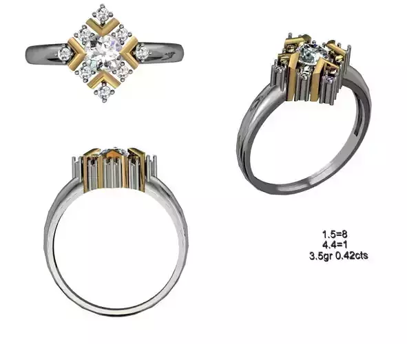 Women Solitaire Ring 023