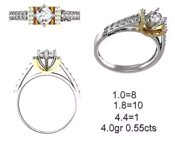 Women Solitaire Ring 040