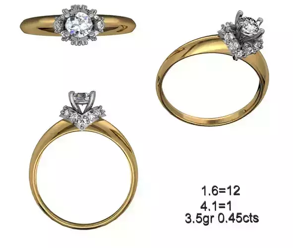 Women Solitaire Ring 047