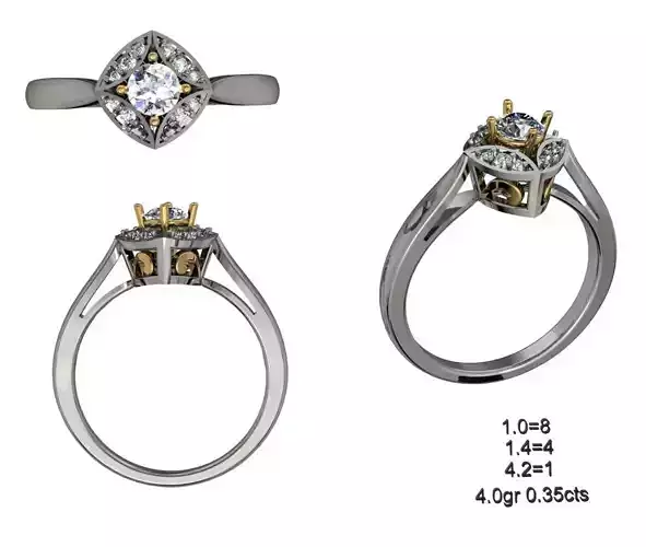 Women Solitaire Ring 051