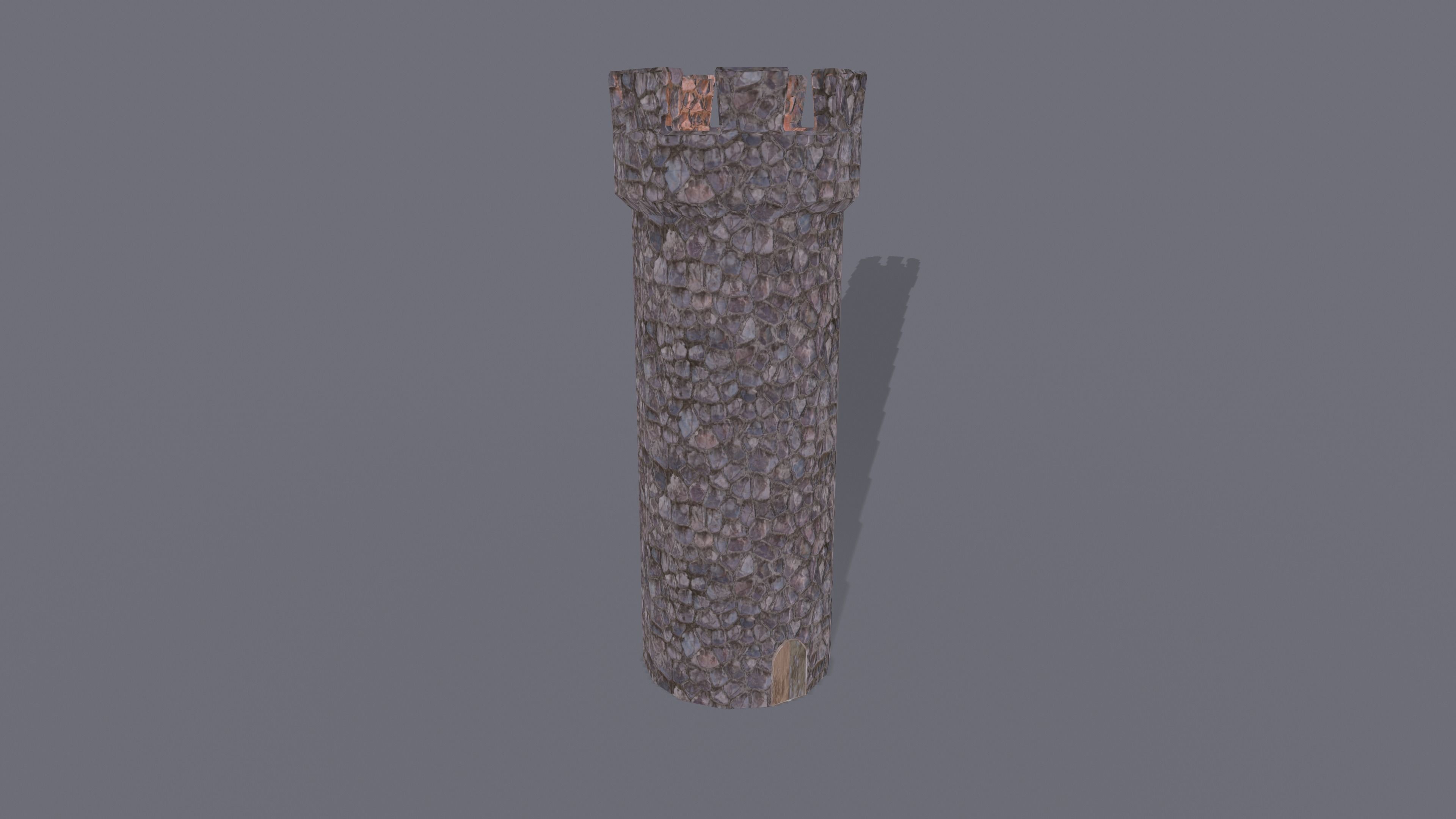 Lowpoly  Medieval Township Houses Low-poly 3D model_20