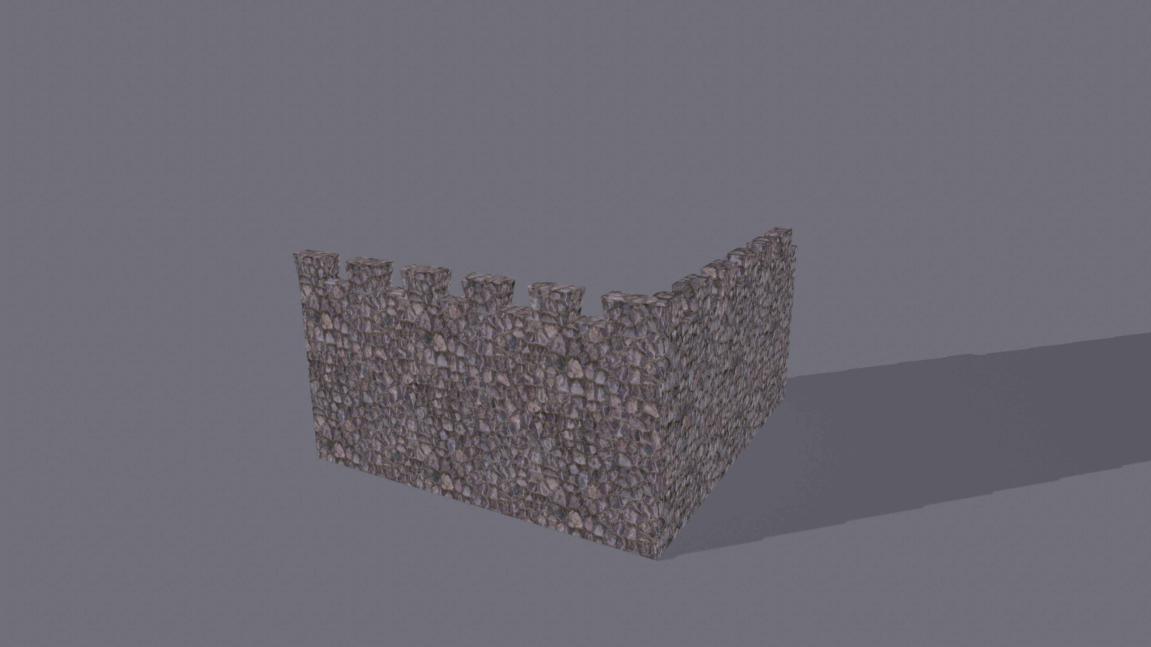 Lowpoly  Medieval Township Houses Low-poly 3D model_23