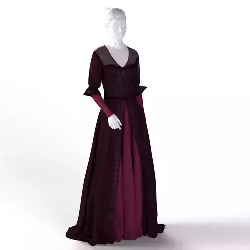 Historical Inspired Gown 01 