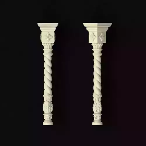 baluster pair of columns