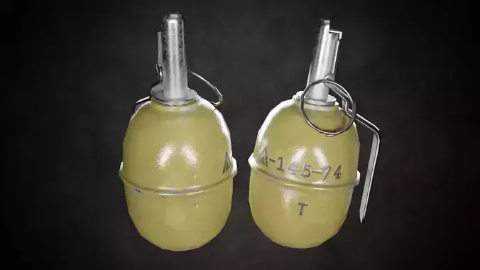 RGD-5 bomb Low-poly 3D model