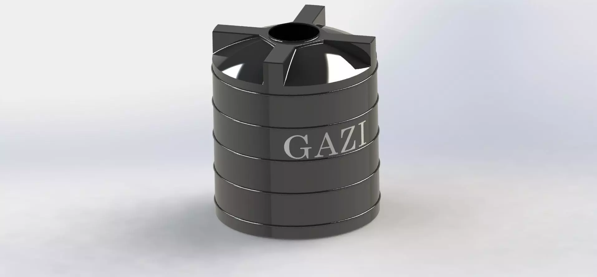 3D model -Water Tank Low-poly 3D model_0