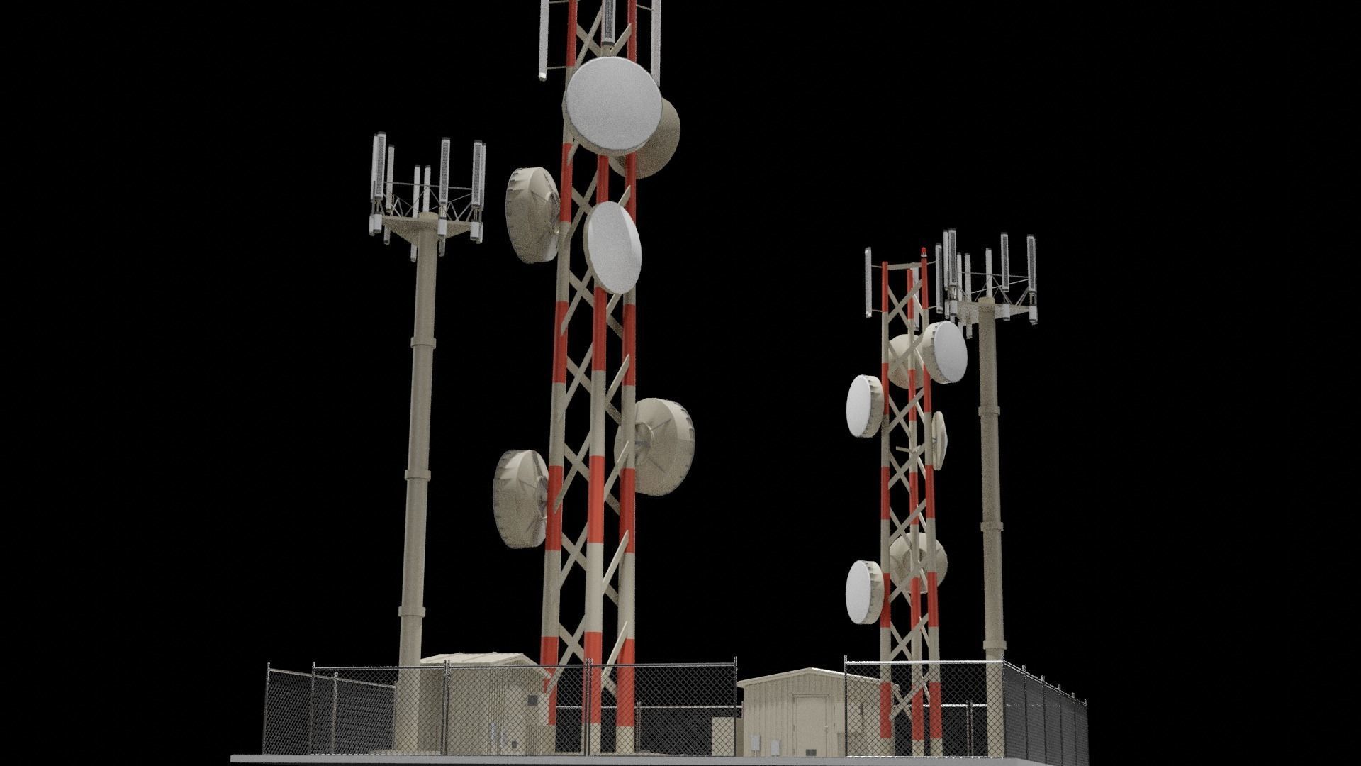 Cellular tower 3D model_1