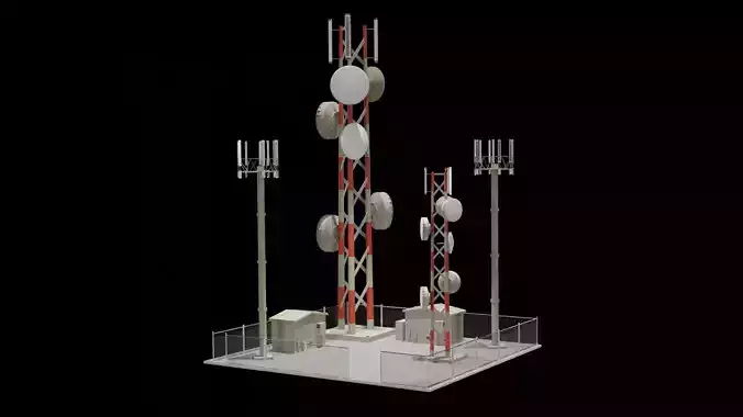 Cellular tower 3D model