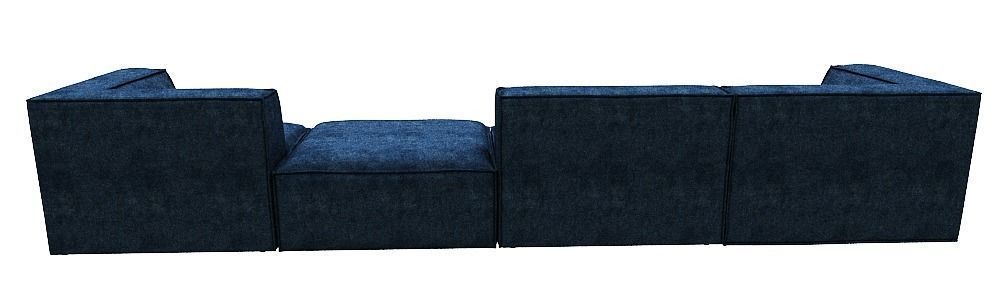 Sofa L Type seater corner and chaise lounge and center Low-poly 3D model_5