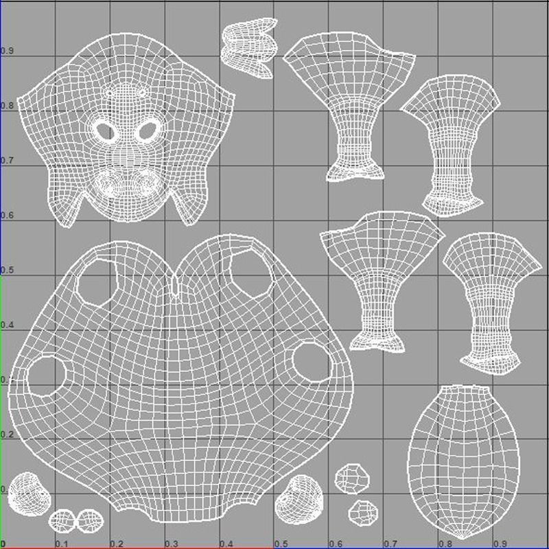 Cartoon Horse 3D model_17