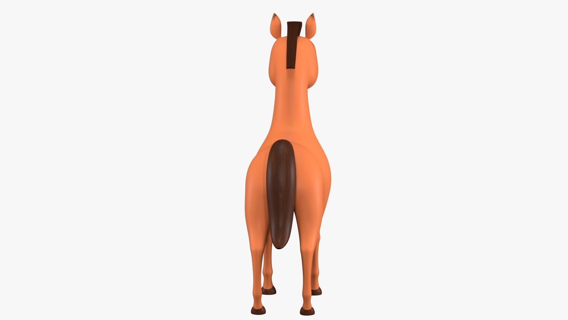 Cartoon Horse 3D model_6