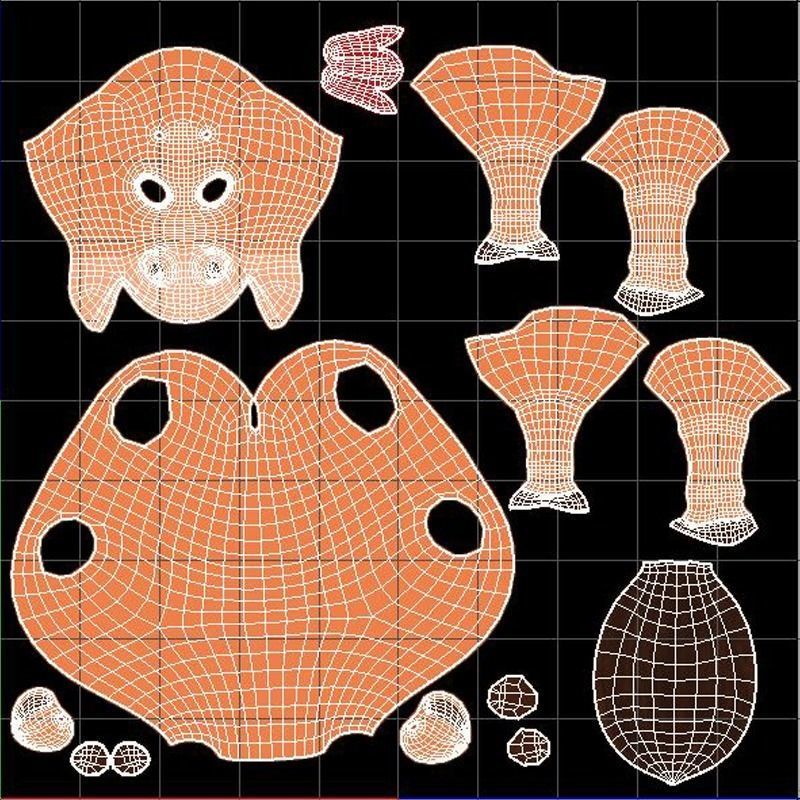 Cartoon Horse 3D model_18