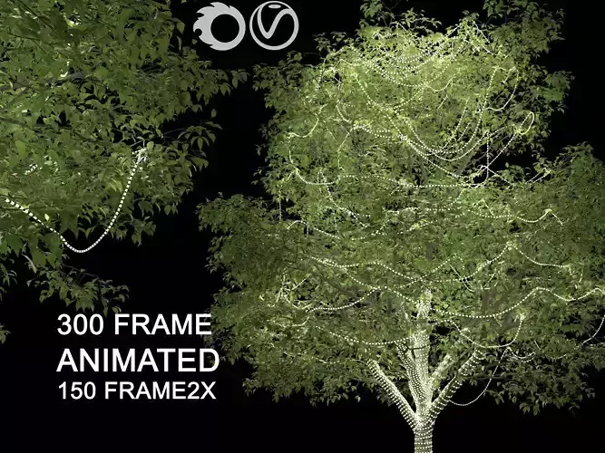ENGLISH WALNUT TREE 2 Light 3D model