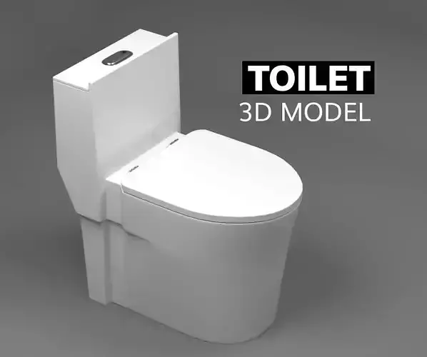 Toilet 3D model - Type 2