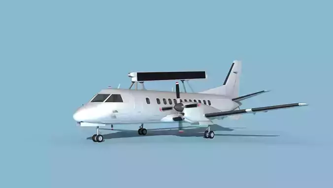 SAAB SF340 AEWAC 3D model