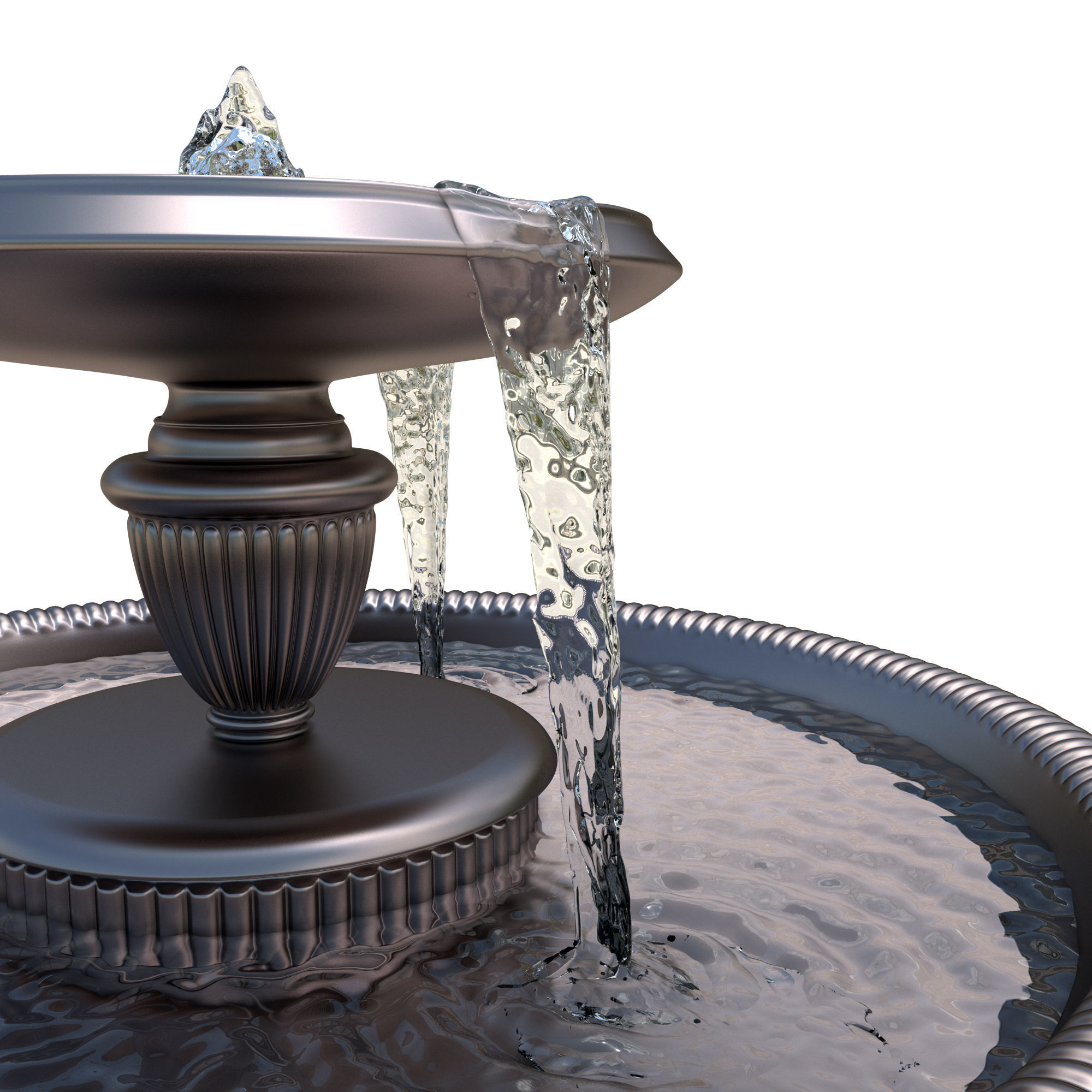 Erskine Memorial Fountain 3D model_4