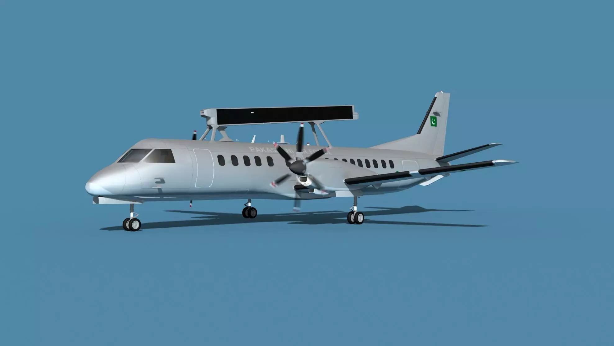 SAAB SF2000 AEWAC V02 Pakistan 3D model_0