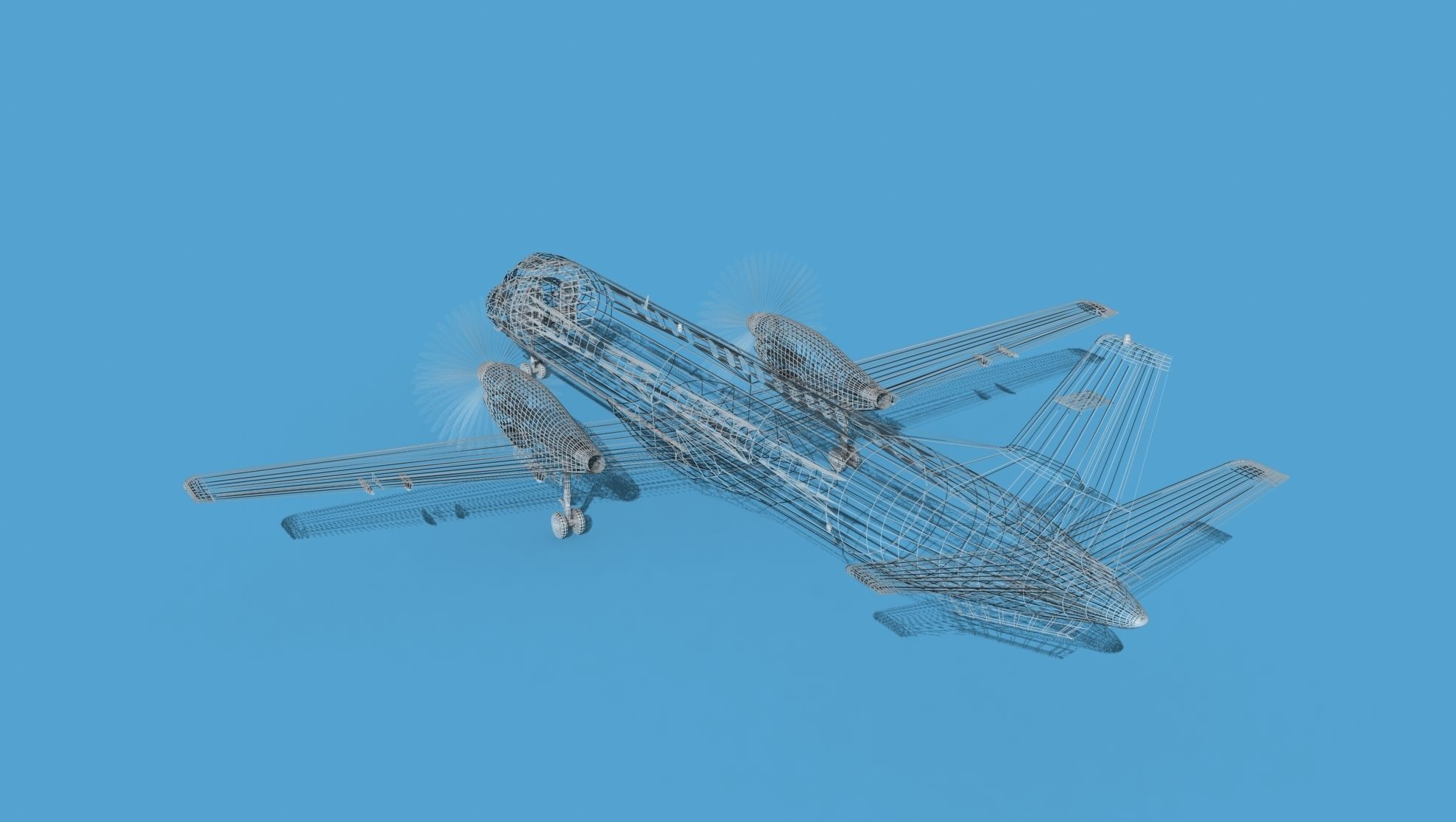 SAAB SF2000 AEWAC V02 Pakistan 3D model_14