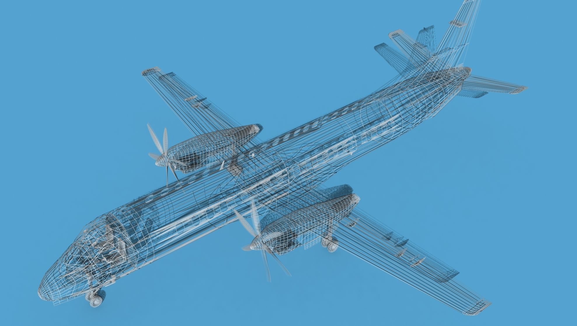 SAAB SF2000 AEWAC V02 Pakistan 3D model_15