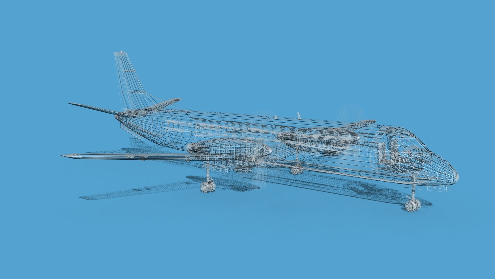 SAAB SF2000 AEWAC V02 Pakistan 3D model_12