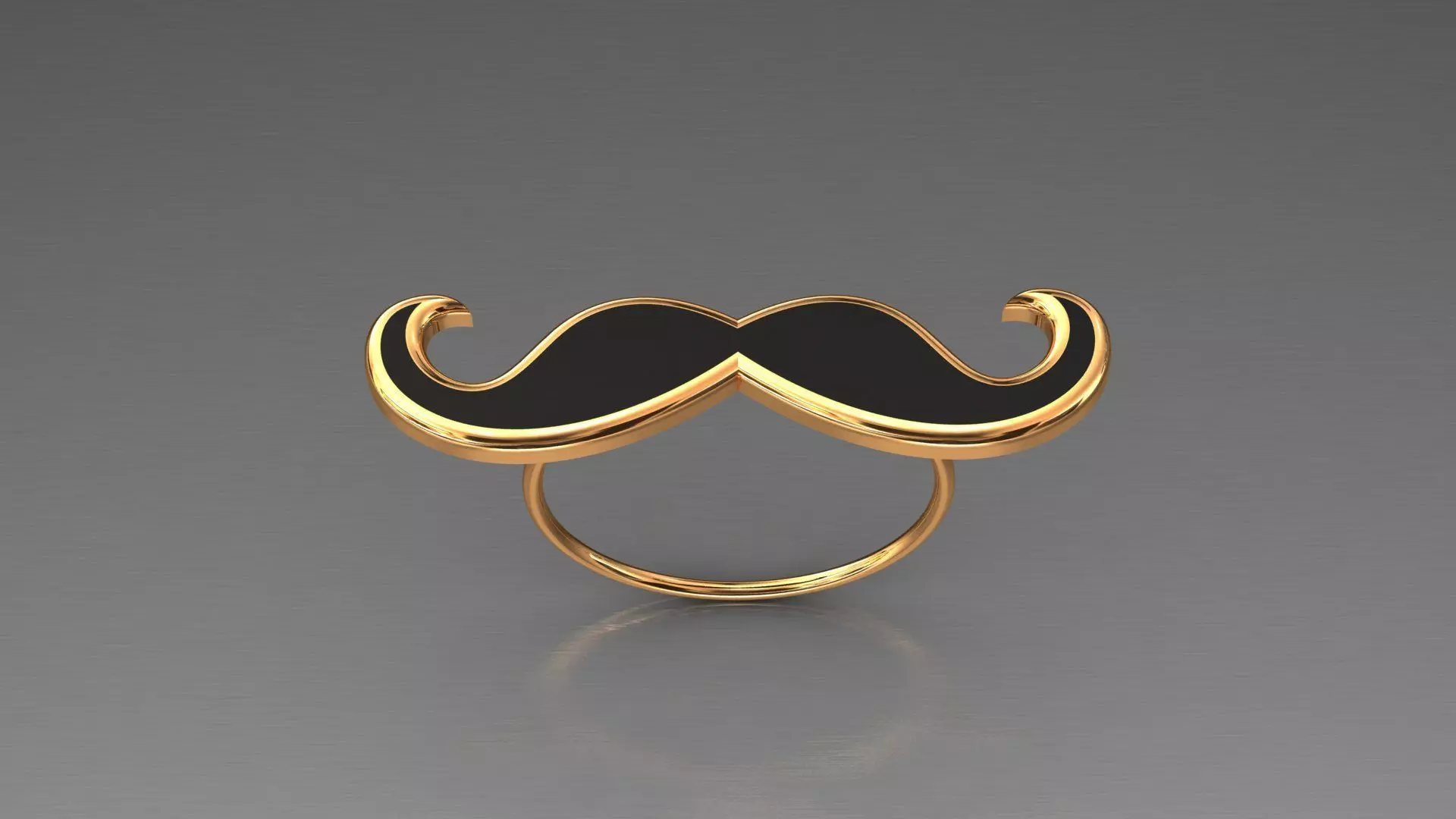 Mustache Ring Free 3D print model