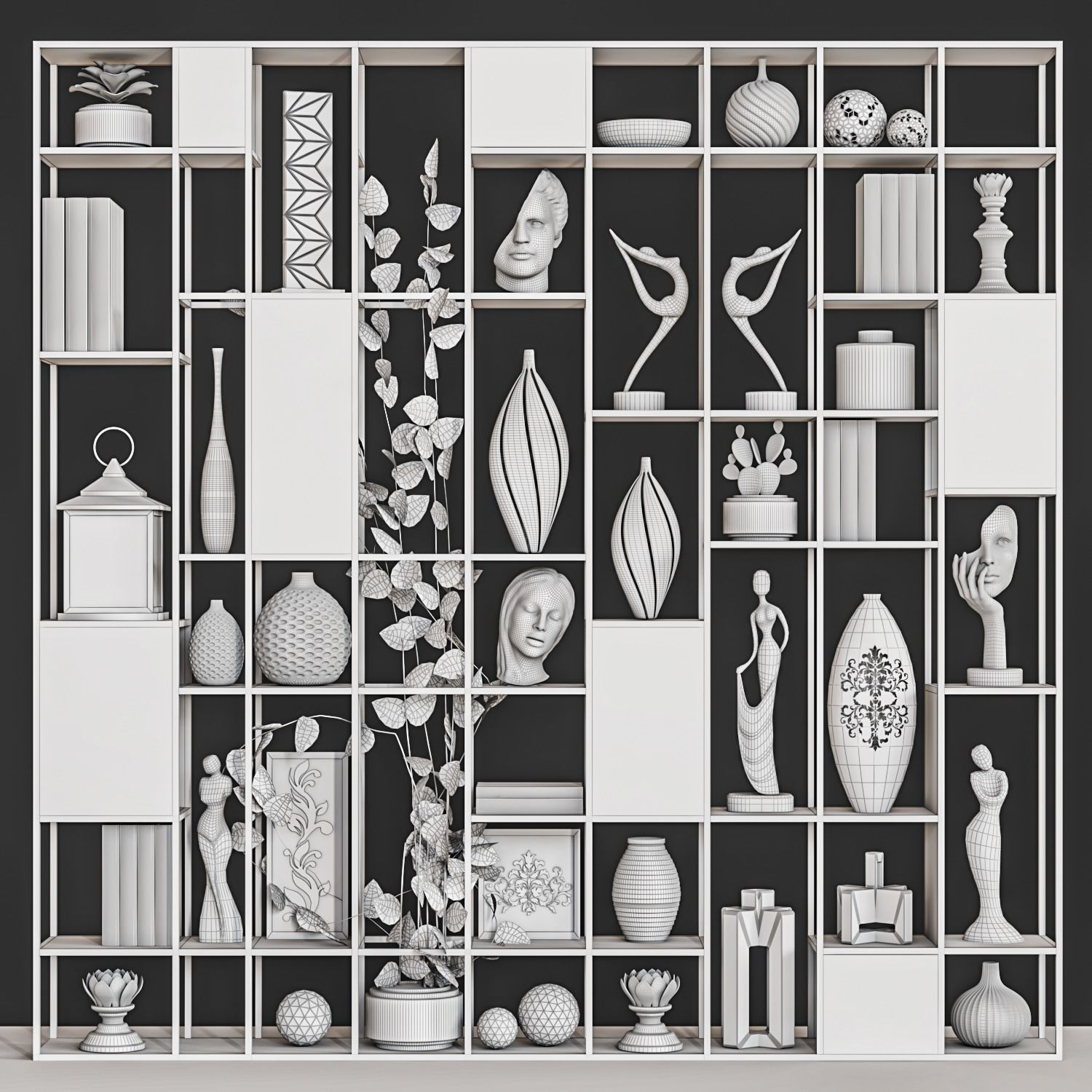 decorative set 47 3D model_4