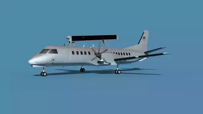 SAAB SF2000 AEWAC V06 Thailand 3D model