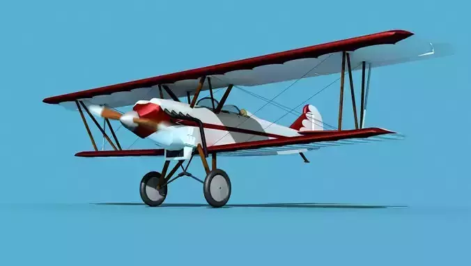 Travelair 2000 V09 3D model
