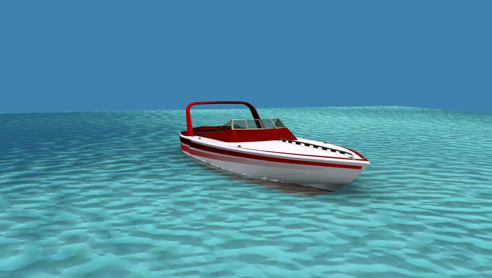 Phazer 38 Cigarette Boat V01 3D model_2