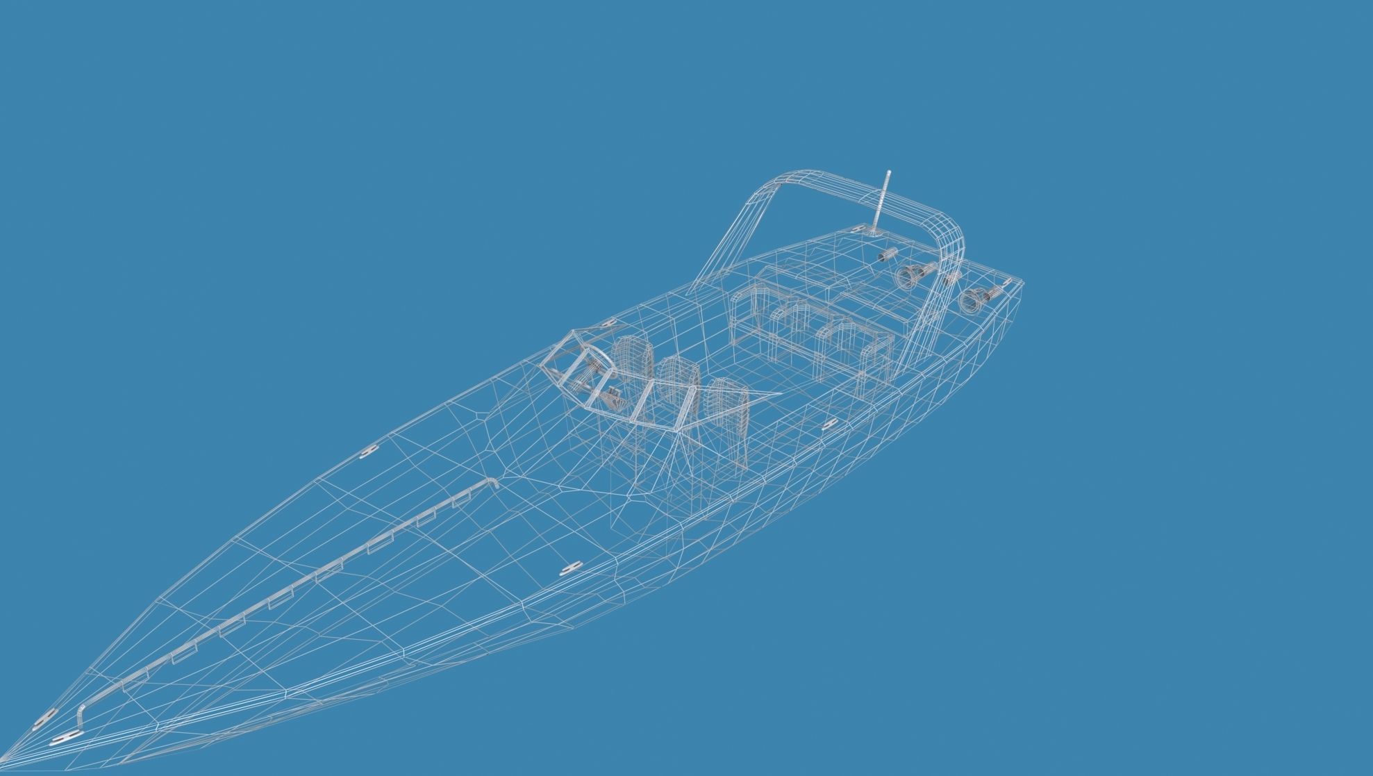 Phazer 38 Cigarette Boat V01 3D model_16