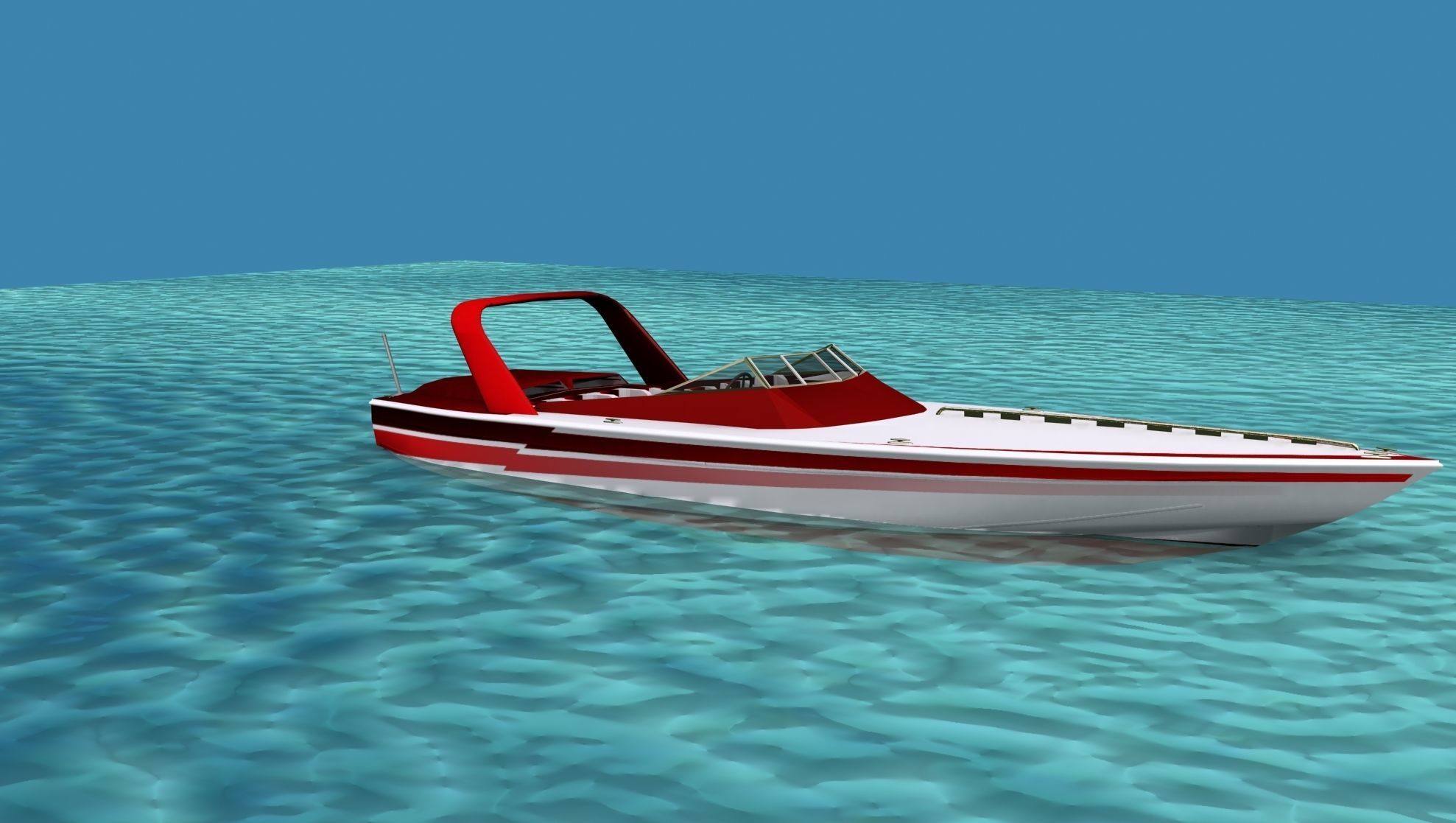 Phazer 38 Cigarette Boat V01 3D model_3