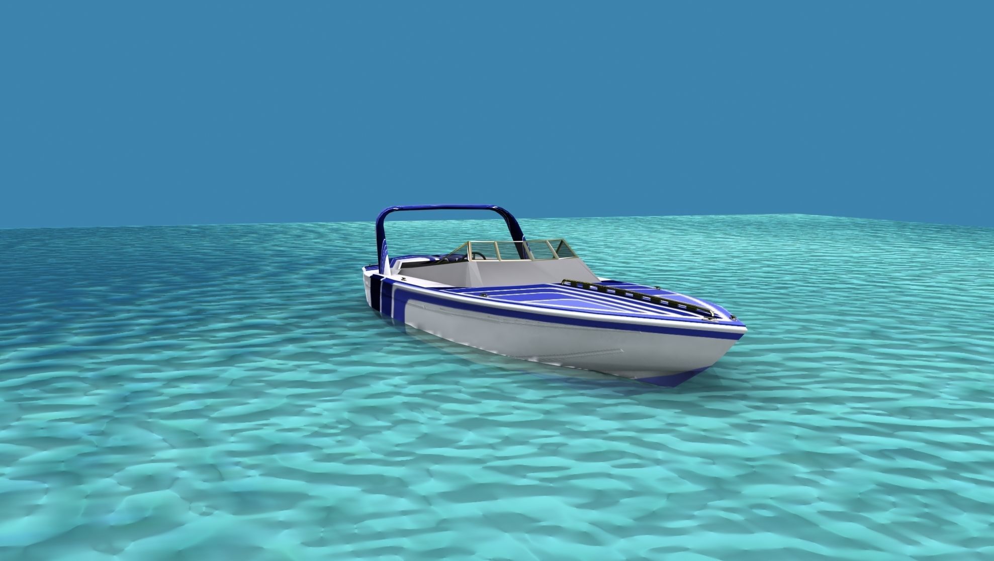 Phazer 38 Cigarette Boat V03 3D model_2