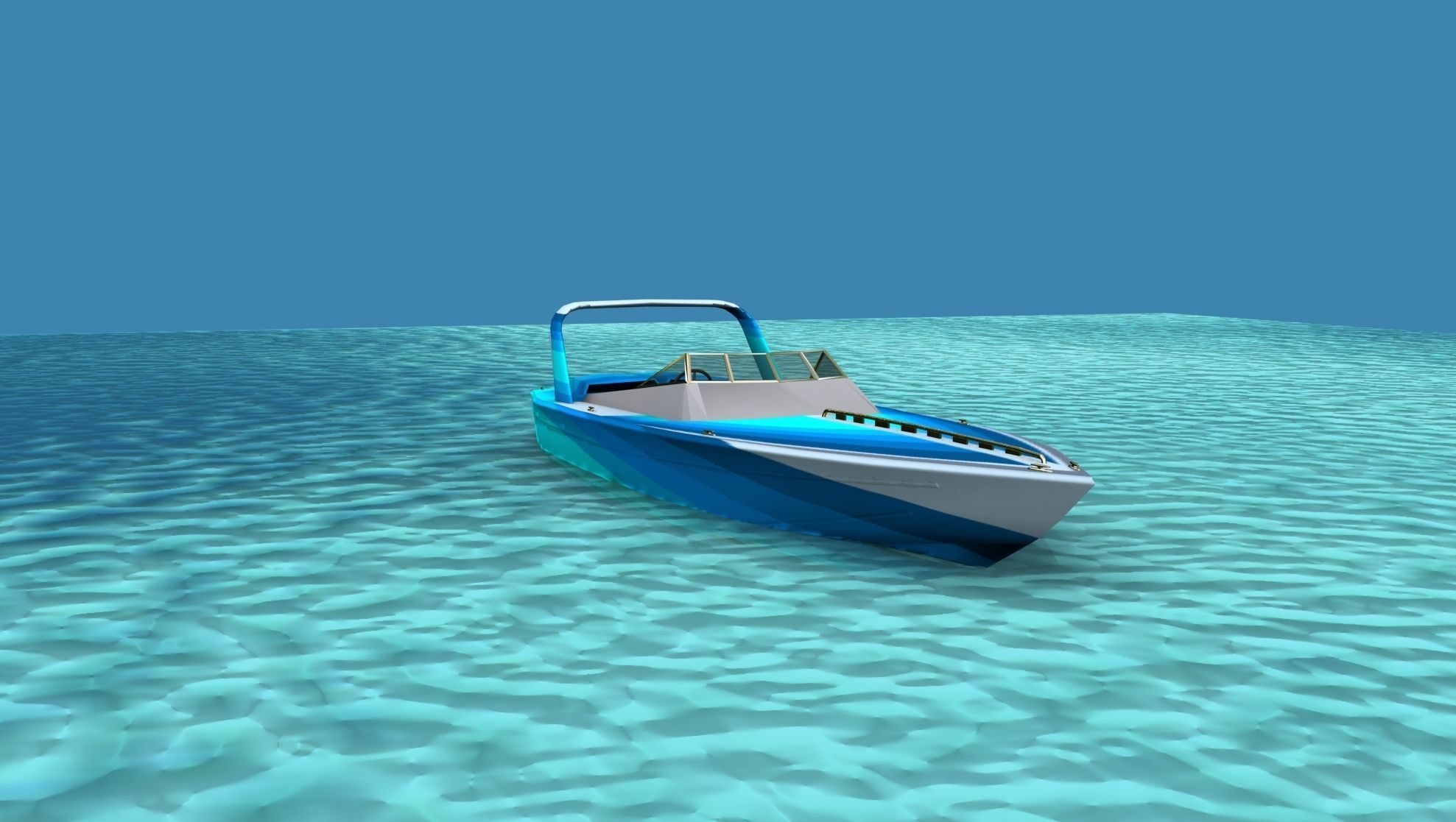 Phazer 38 Cigarette Boat V05 3D model_2